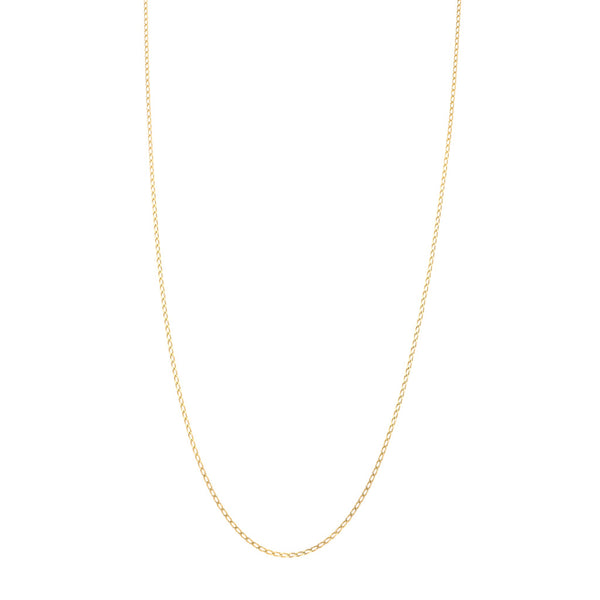 Collar eslabón encontrado en oro amarillo 14 kilates.
