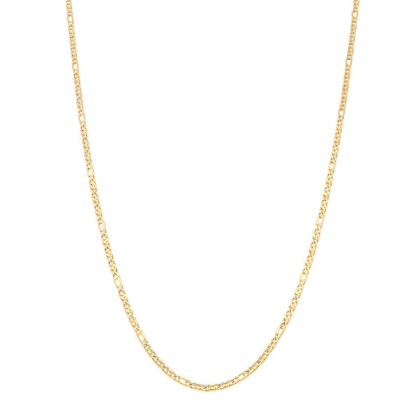 Collar eslabón nudo egipcio en oro amarillo 14 kilates.