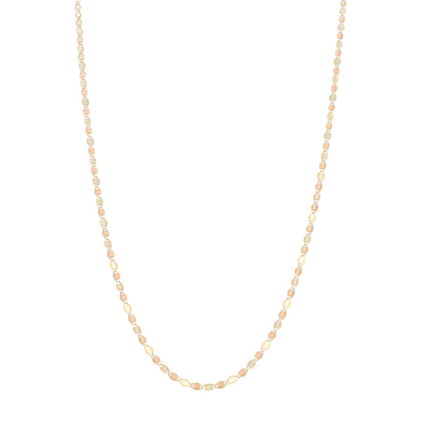 Collar eslabón nudo marino en oro amarillo 14 kilates.