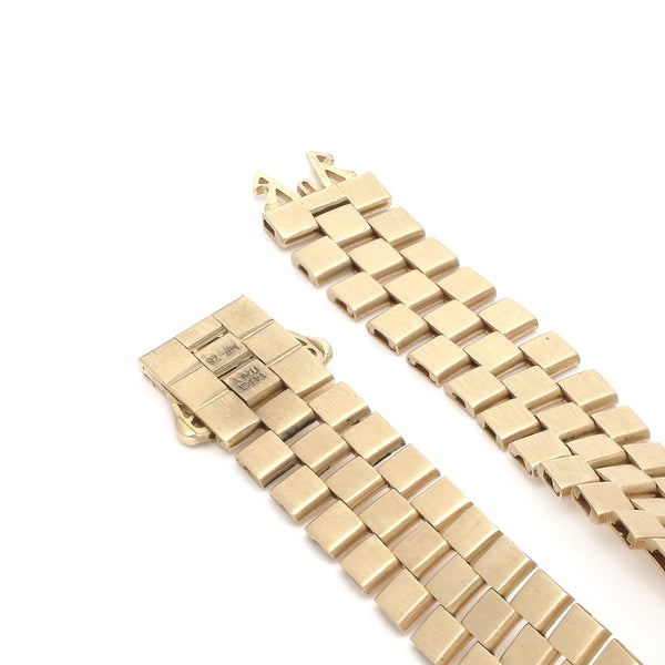 Pulsera eslabón Articulado en oro amarillo 14 kilates.