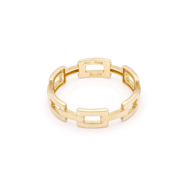 Anillo diseño especial en oro amarillo 14 kilates.