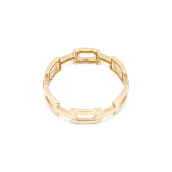 Anillo diseño especial en oro amarillo 14 kilates.