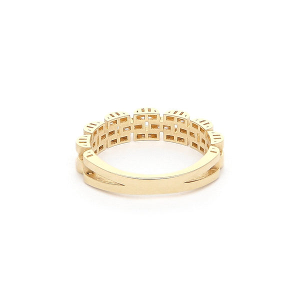 Anillo diseño especial en oro amarillo 14 kilates.