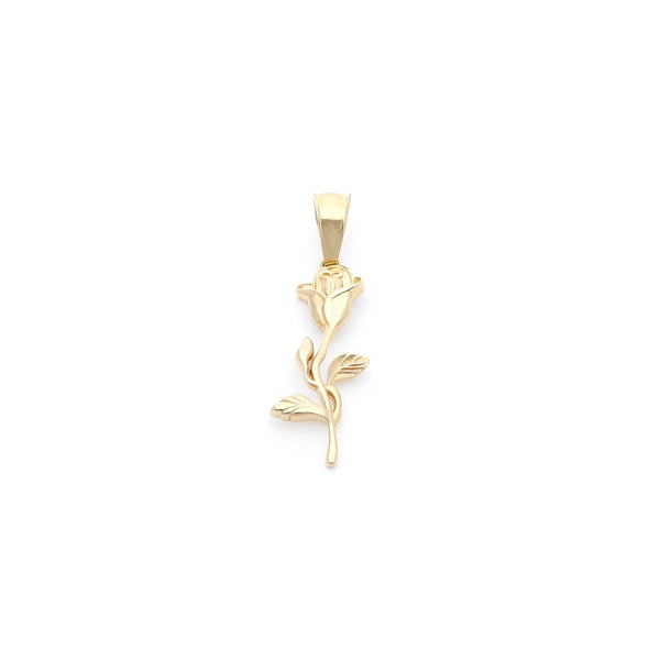 Dije diseño especial motivo flor en oro amarillo 14 kilates.