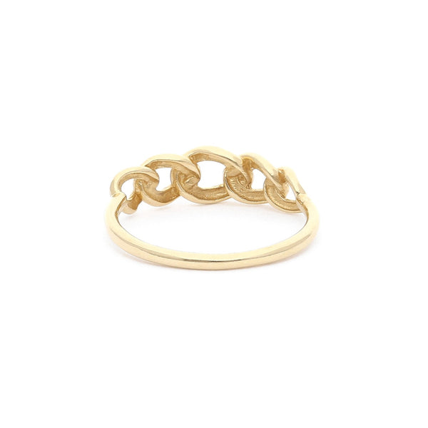 Anillo calado en oro amarillo 14 kilates.