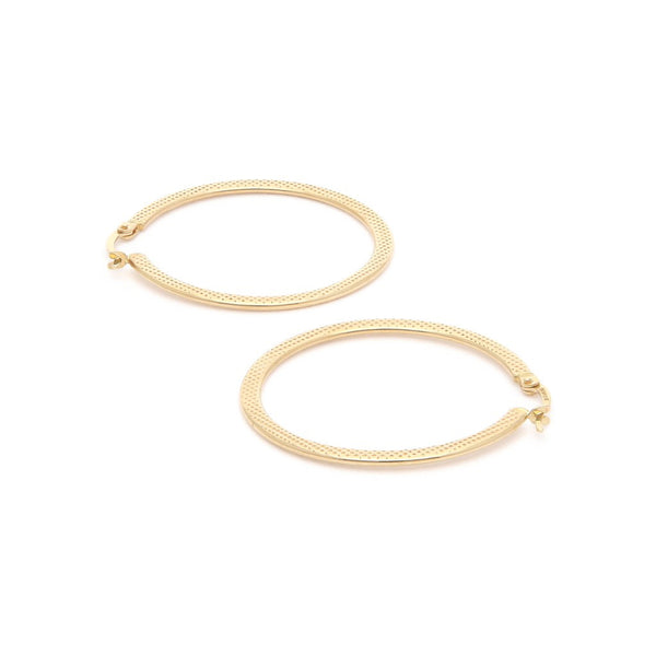 Arracadas Martilladas en oro amarillo 14 kilates.