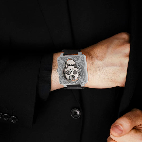 Reloj Bell & Ross para caballero modelo BR01 Laughing Skull.