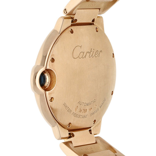 Reloj Cartier para dama modelo Ballon Bleu en oro rosa 18 kilates.