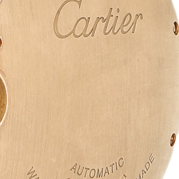 Reloj Cartier para dama modelo Ballon Bleu en oro rosa 18 kilates.