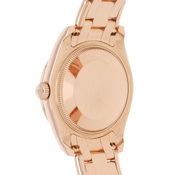 Reloj Rolex para dama modelo Oyster Perpetual DateJust en oro rosa 18 kilates.