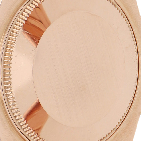 Reloj Rolex para dama modelo Oyster Perpetual DateJust en oro rosa 18 kilates.