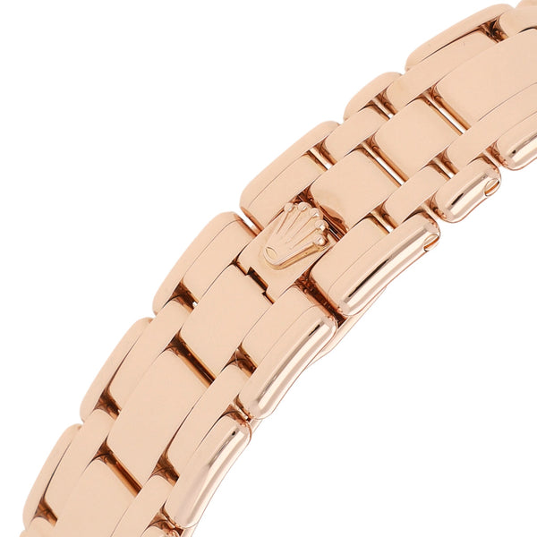 Reloj Rolex para dama modelo Oyster Perpetual DateJust en oro rosa 18 kilates.