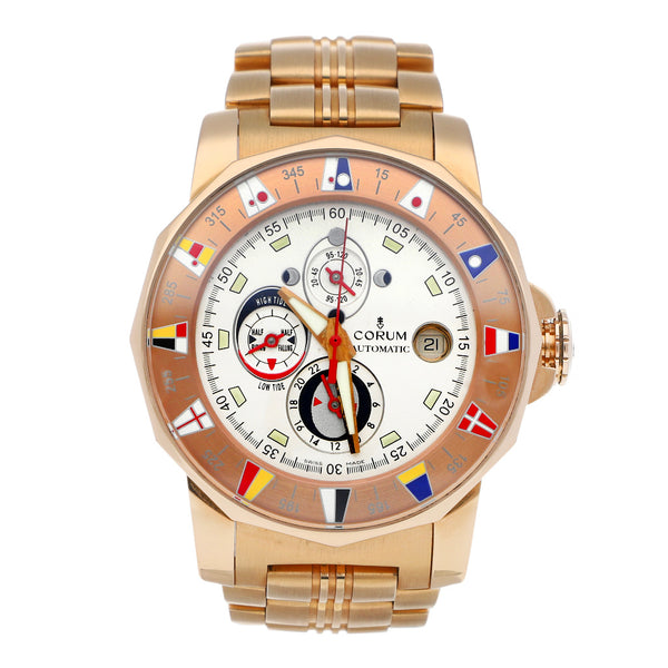 Reloj Corum para caballero modelo Admiral's Cup Tides en oro rosa 18 kilates.