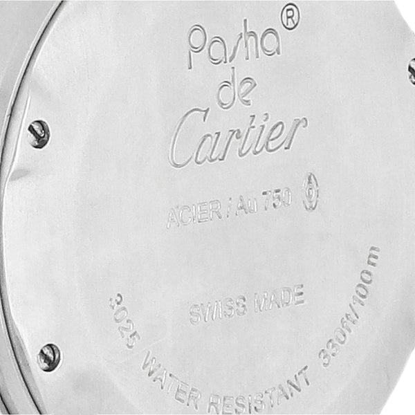 Reloj Cartier para dama modelo Pasha Seatimer vistas en oro rosa 18 kilates.