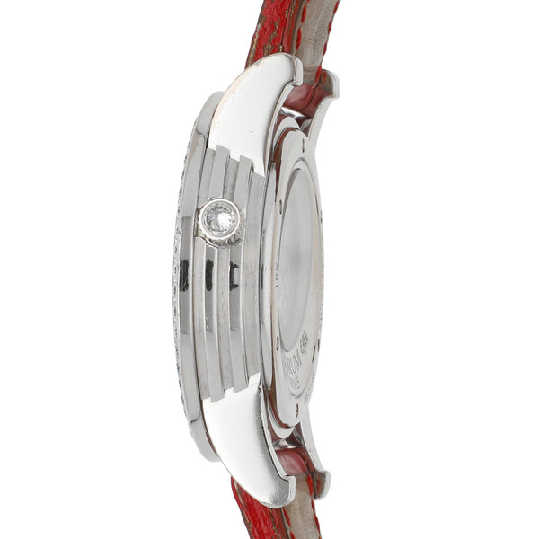 Reloj Corum para caballero modelo Bubbliamonds High Jewelry Skeleton caja y broche en oro blanco 18 kilates.