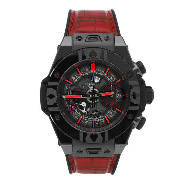 Reloj Hublot para caballero modelo Big Bang Unico edición World Poker Tour.