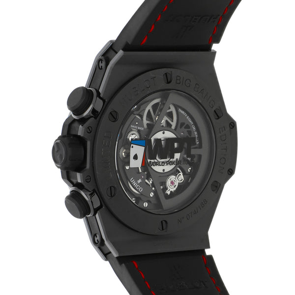 Reloj Hublot para caballero modelo Big Bang Unico edición World Poker Tour.