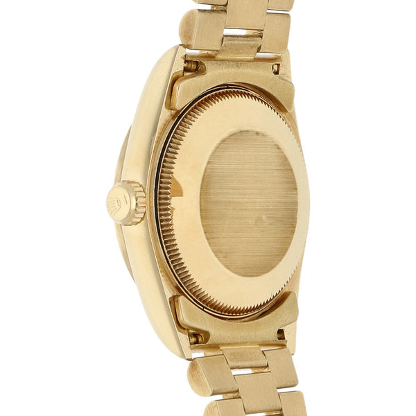Reloj Rolex para dama modelo Oyster Perpetual DateJust en oro dos tonos 18 kilates.