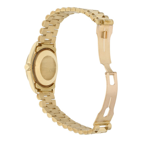 Reloj Rolex para dama modelo Oyster Perpetual DateJust en oro dos tonos 18 kilates.