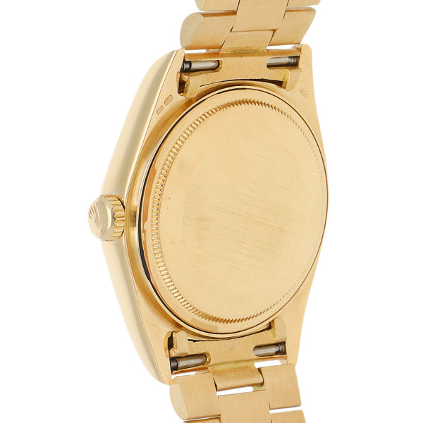 Reloj Rolex para caballero modelo Oyster Perpetual Day-Date en oro dos tonos 18 kilates.