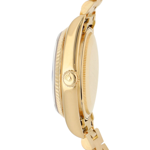 Reloj Rolex para caballero modelo Oyster Perpetual Day-Date en oro dos tonos 18 kilates.