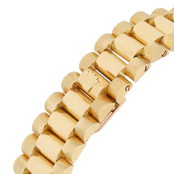 Reloj Rolex para caballero modelo Oyster Perpetual Day-Date en oro dos tonos 18 kilates.