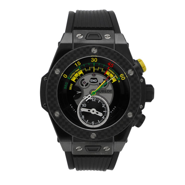 Reloj Hublot para caballero modelo Big Bang Unico Bi-Retrograde FIFA Brasil Chronograph.