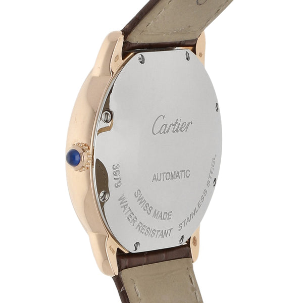 Reloj Cartier para caballero/unisex modelo Ronde Solo vistas en oro rosa 18 kilates.