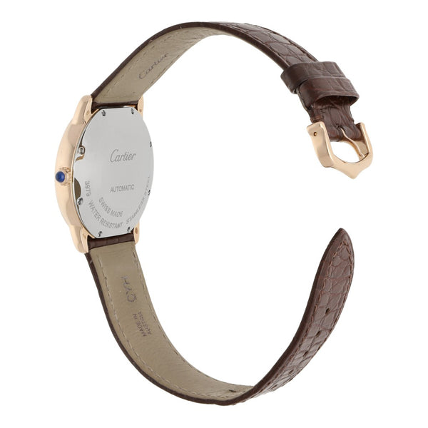 Reloj Cartier para caballero/unisex modelo Ronde Solo vistas en oro rosa 18 kilates.