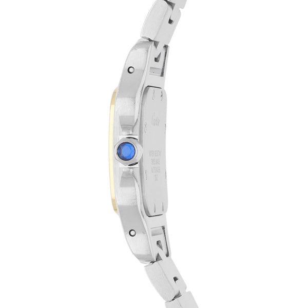 Reloj Cartier para dama modelo Santos Galbée vistas oro amarillo 18 kilates.