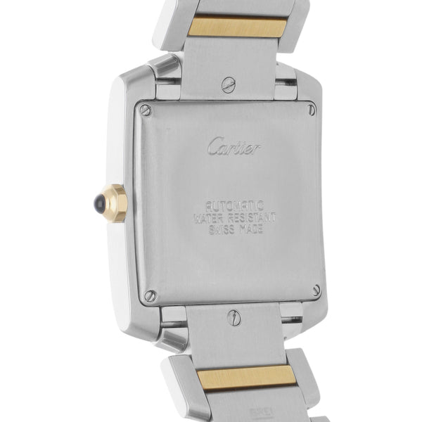 Reloj para caballero modelo Tank Française vistas oro rosa 18 kilates.