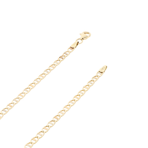 Collar eslabón nudo marino en oro amarillo 14 kilates.