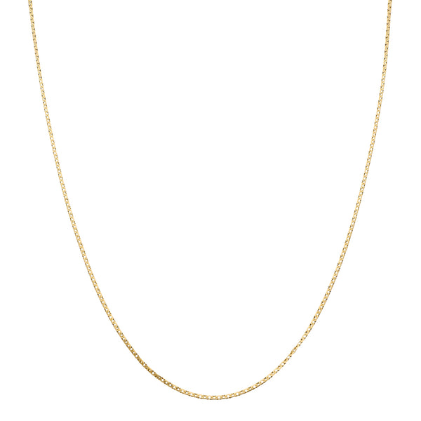 Collar eslabón nudo egipcio en oro amarillo 14 kilates.