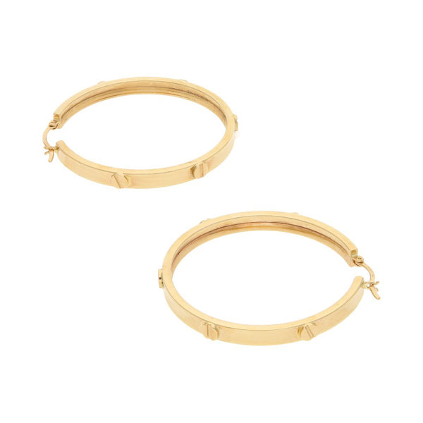 Arracadas diseño especial en oro amarillo 14 kilates.