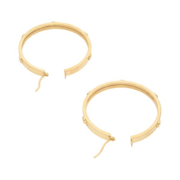 Arracadas diseño especial en oro amarillo 14 kilates.