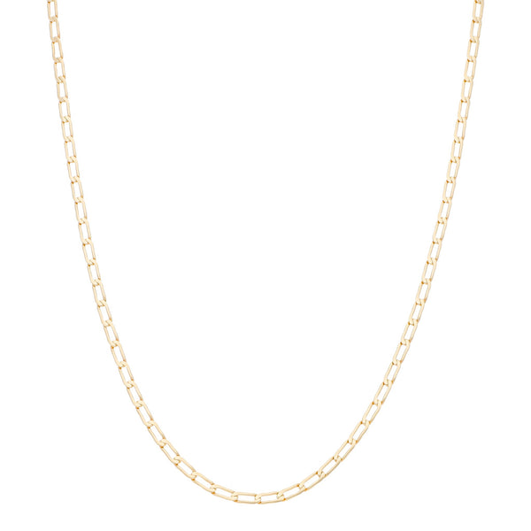 Collar eslabón encontrado en oro amarillo 14 kilates.