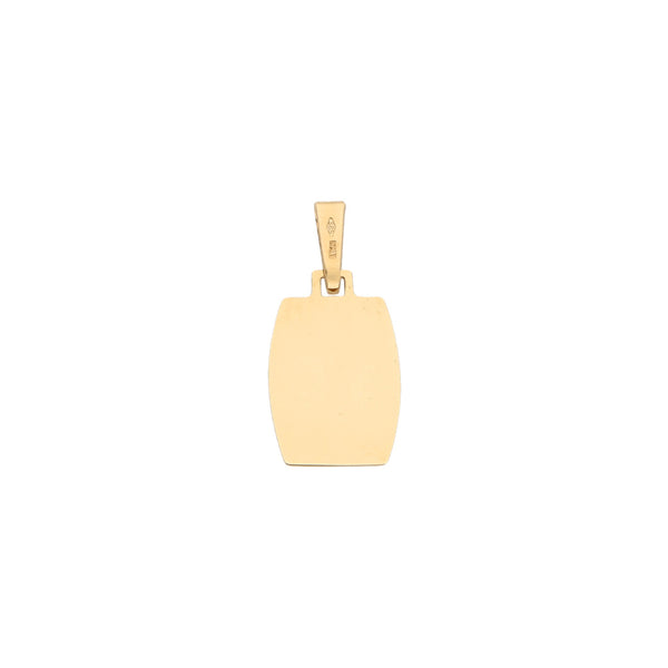 Dije diseño especial motivo niña en oro amarillo 14 kilates.