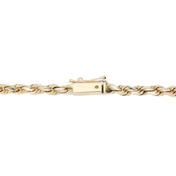 Pulsera eslabón combinado en oro amarillo 14 kilates.