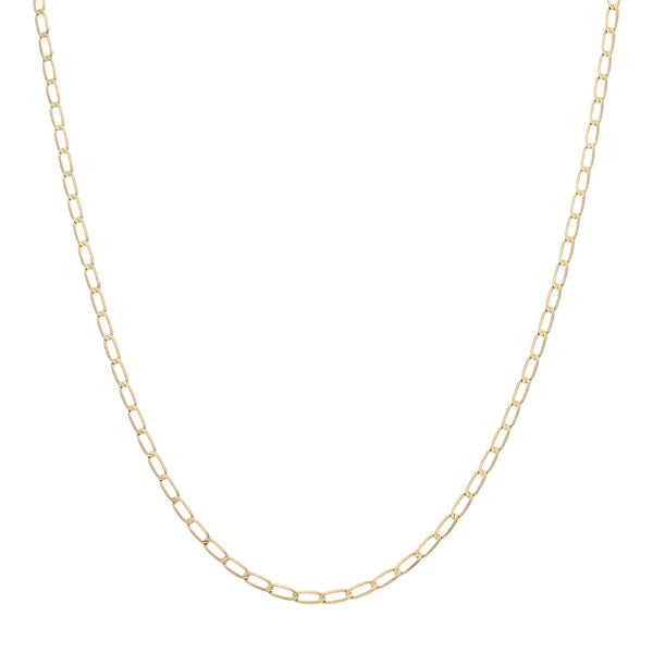 Collar eslabón encontrado en oro amarillo 14 kilates.