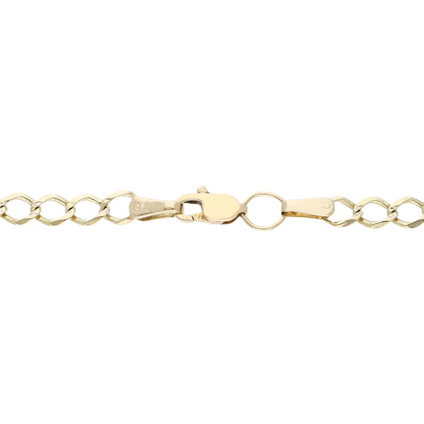 Pulsera de tres eslabones por uno en oro amarillo 14 kialtes.