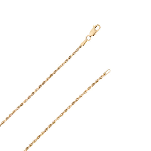 Collar eslabón torzal en oro amarillo 14 kilates.
