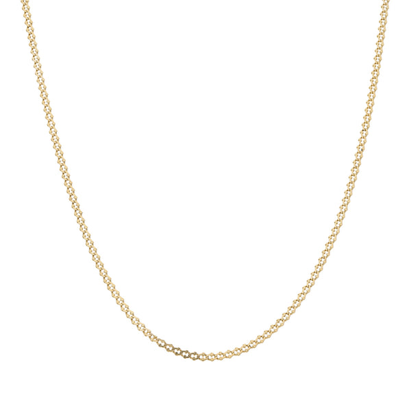Collar eslabón encontrado en oro amarillo 14 kilates.