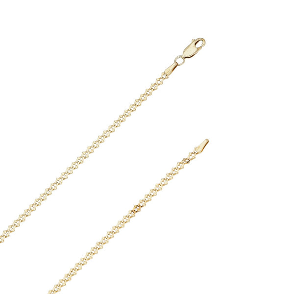 Collar eslabón encontrado en oro amarillo 14 kilates.