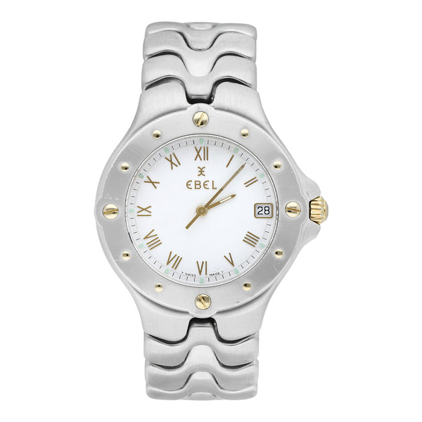 Reloj Ebel para caballero modelo Sportwave vistas oro amarillo 18 kilates.