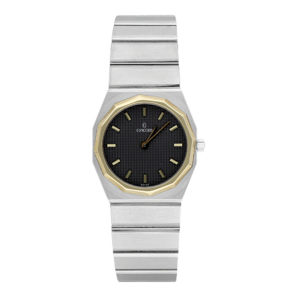 Reloj Concord para dama modelo Mariner bisel oro amarillo 18 kilates.