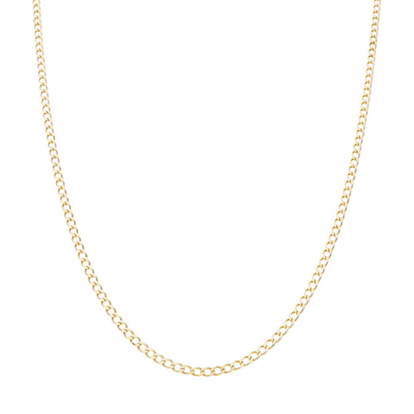 Collar eslabón encontrado en oro amarillo 14 kilates.