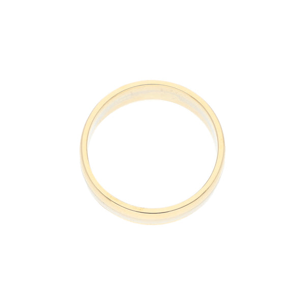 Argolla diseño especial en oro dos tonos 14 kilates.