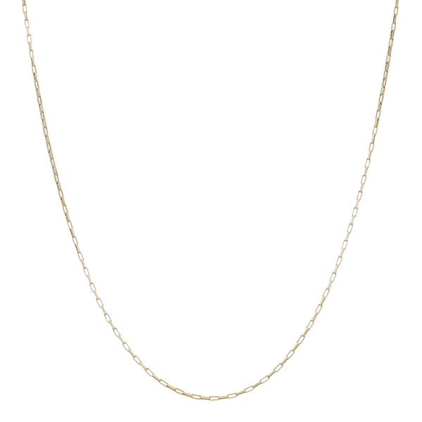 Collar eslabón cruzado en oro amarillo 14 kilates.
