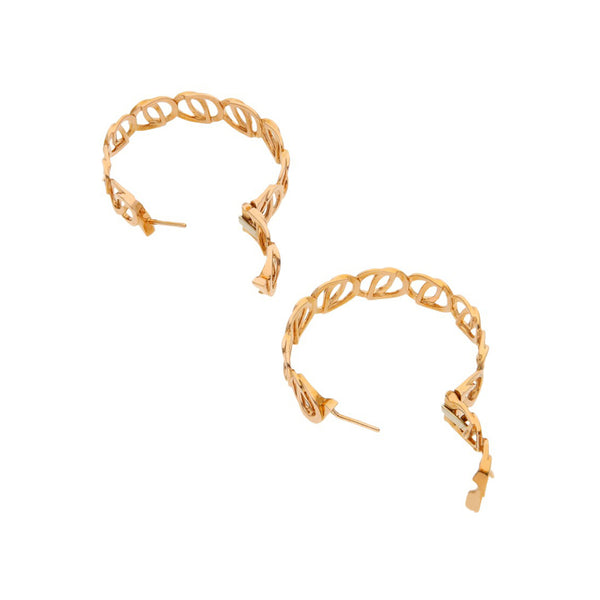 Arracadas diseño especial firma Montblanc en oro rosa 18 kilates.