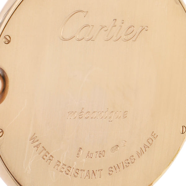 Reloj Cartier para caballero modelo Ballon Bleu caja y broche en oro rosa 18 kilates.